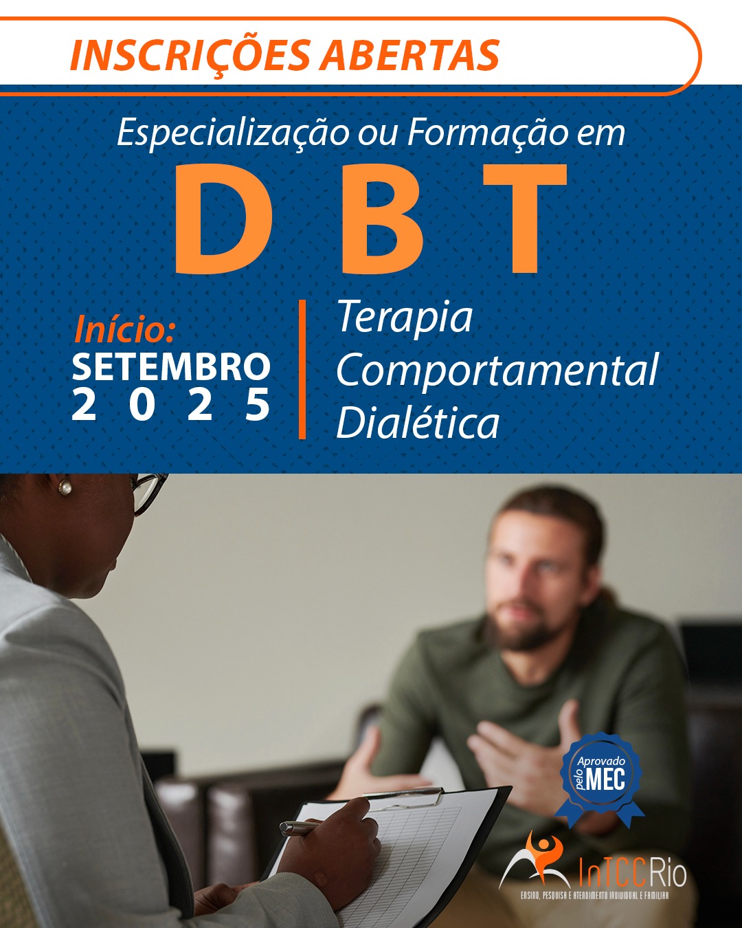 Especialização ou Formação em Terapia Comportamental Dialética (DBT)